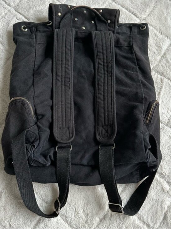 Victoria Secret PINK | Black Rhinestone Canvas Stud Backpack | One Size main image 5